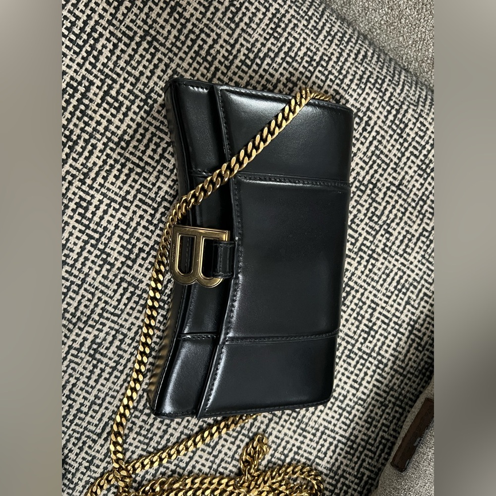Balenciaga Hourglass Wallet on chain Bag